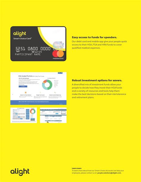 smart choice card alight|alight smart choice account.